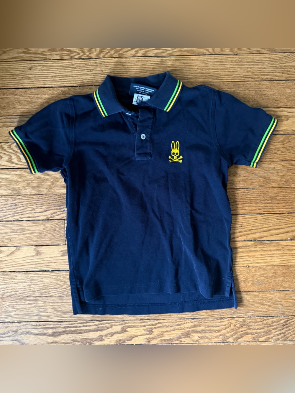 Psycho Bunny Navy Polo - Size Small (7 / 8)